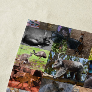 Wilde Wunder: Australische Fotocollage fesseln Strandtuch