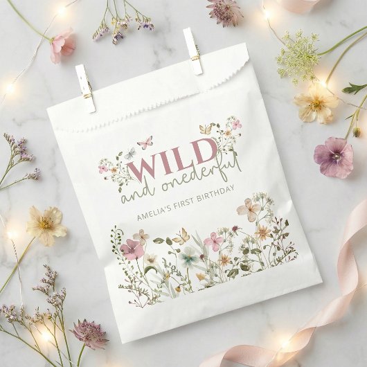 Wilde & Wundervolle Wildblumen 1. Geburtstagsfeier Geschenktütchen