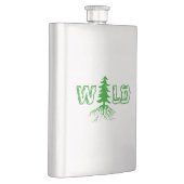 Wilde Wurzeln im Freien Flachmann (Rechts)