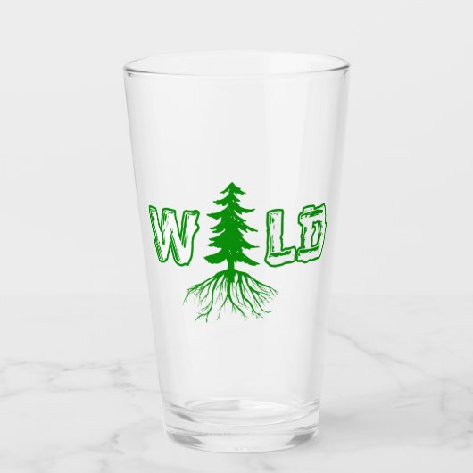 Wilde Wurzeln im Freien Glas (Vorderseite)