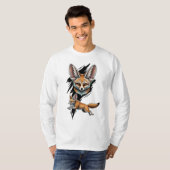 Wilde Wüste Fennec Fox - Dynamische Tierart T-Shirt (Vorne ganz)