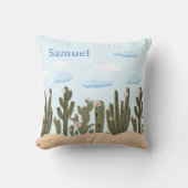 Wilde Wüste mit Niedlichem Personalisierten Namen  Kissen (Vorderseite)