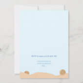 Wilde Wüste mit Niedlicher Babydusche von Cactus Einladung (Rückseite)