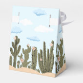 Wilde Wüste mit Niedlicher Babydusche von Cactus Geschenkschachtel (Rückseite)