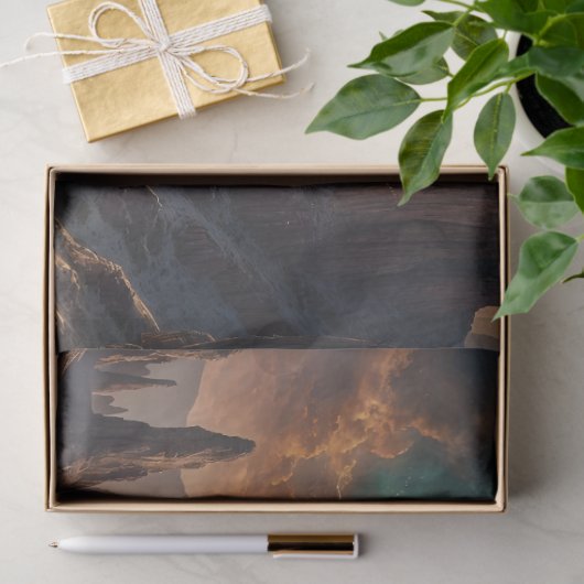 Wilde Wüstennebel-Sterne Blitze Seidenpapier (Geschenk)