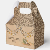 Wilde Wüstentiere Rustikaler Cowboy Geschenkschachtel (Rückseite)