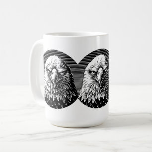 Wilde Wut: Der kraftvolle Blick eines Adlers Kaffeetasse
