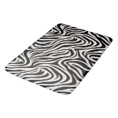 Wilde Zebra-Badezimmer-Matte Badematte (Schrägansicht)