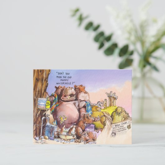 Wilde Zeiten Postkarte (Stehend Vorderseite)