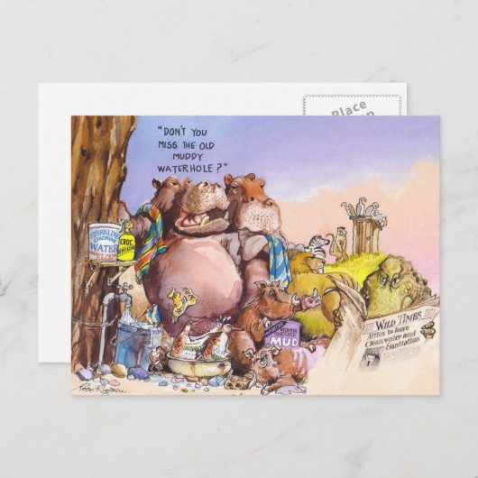 Wilde Zeiten Postkarte (Vorne/Hinten)