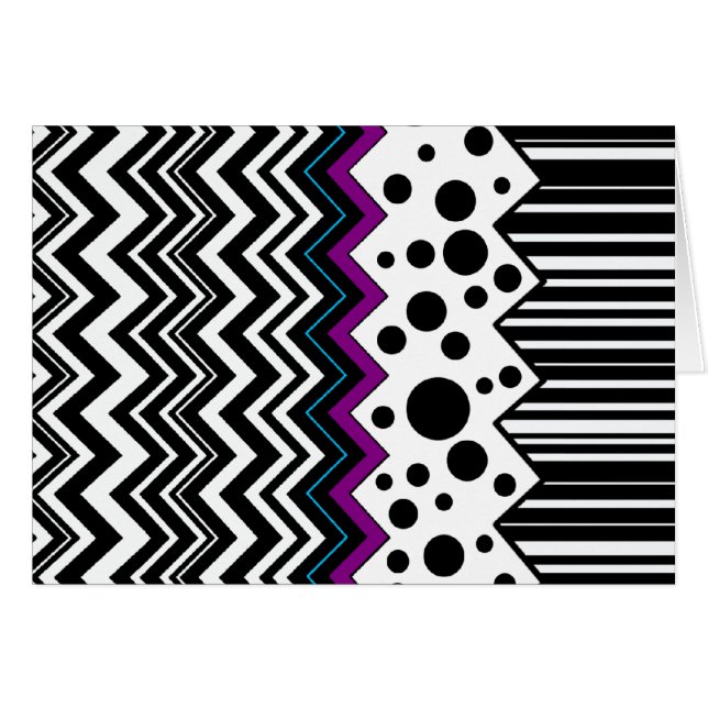 Wilde Zick-Zack-Kurven (Vorderseite (Horizontal))