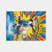 Wilde Ziege Sommer Retro Pool Splash Fleecedecke (Vorderseite (Horizontal))
