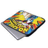 Wilde Ziege Sommer Retro Pool Spritzer  Laptopschutzhülle (Vorne Knopf)