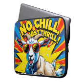 Wilde Ziege Sommer Retro Pool Spritzer  Laptopschutzhülle (Vorderseite Links)