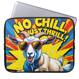 Wilde Ziege Sommer Retro Pool Spritzer  Laptopschutzhülle