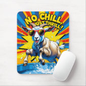 Wilde Ziege Sommer Retro Pool Spritzer Mousepad (Mit Mouse)