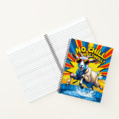 Wilde Ziege Sommer Retro Pool Spritzer  Notizblock (Innenseite)