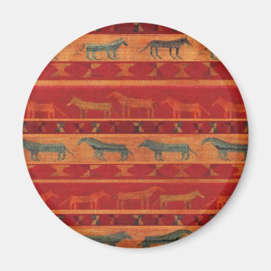 Wilde Zigeuner-Mustangs Magnet (Vorne)