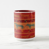 Wilde Zigeuner-Mustangs Tasse (Zentrum)