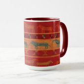 Wilde Zigeuner-Mustangs Tasse (VorderseiteRechts)