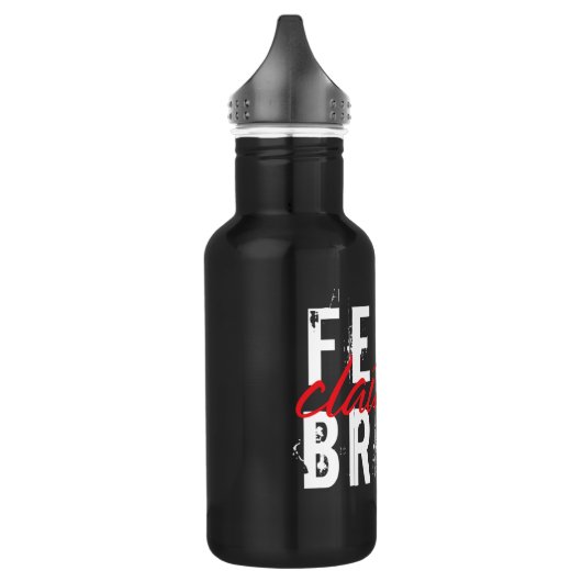 Wilde Zucht behauptete Wasser-Flasche Edelstahlflasche (Links)