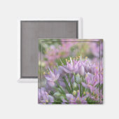 Wilde Zwiebeln/ glücklicher Muttertag Magnet (Vorderseite/Rückseite)