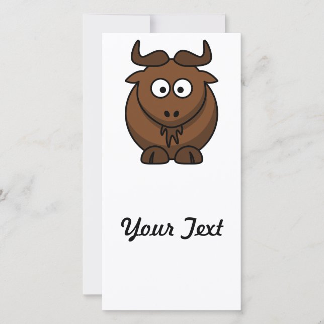 Wildebeast Cartoon (Vorderseite)