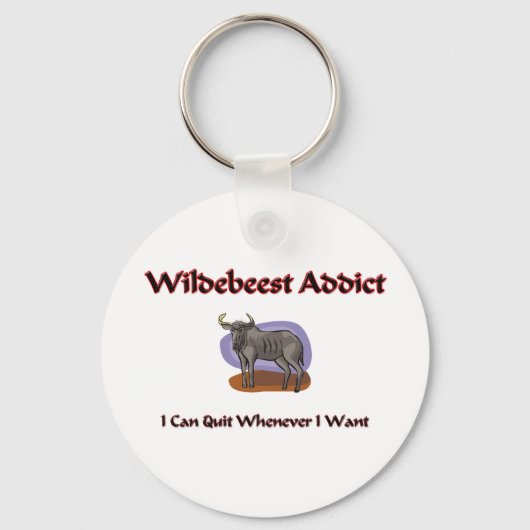 Wildebeest Addict Schlüsselanhänger (Vorderseite)