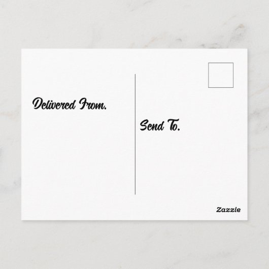 Wildebeest in Savanne Postkarte (Rückseite)