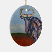 Wildebeest Keramik Ornament (Rechts)