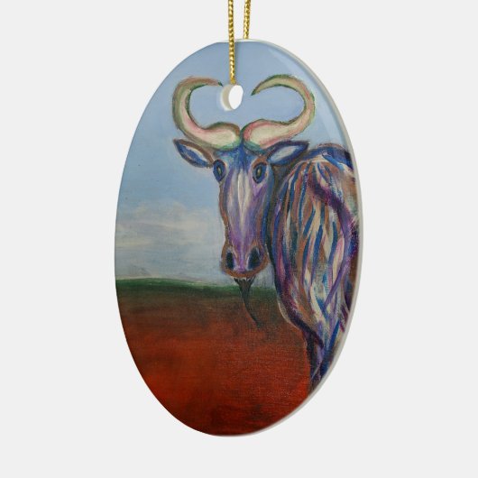 Wildebeest Keramikornament (Links)
