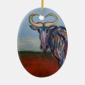 Wildebeest Keramikornament (Vorne)