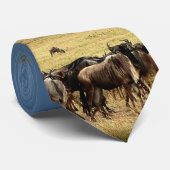 Wildebeest-Krawatten (Gnu) Krawatte (Gerollt)