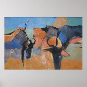 Wildebeest - Kunstdruck Poster (Vorne)