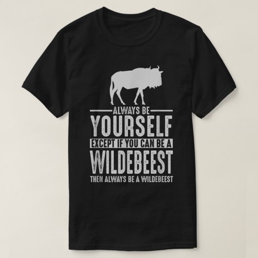 Wildebeest Shirt immer selbst sein282.png (Design vorne)