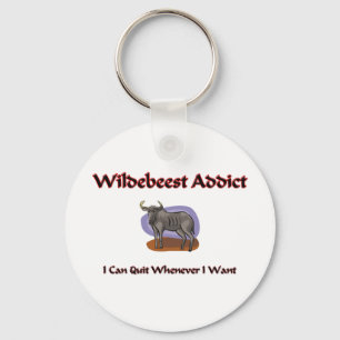Wildebeest-Süchtiger Schlüsselanhänger
