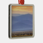 Wildebeest während der Migration, Conerneut aetes Silbernes Ornament (Rechts)