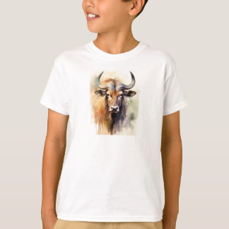 Wildebeest Watercolor T-Shirt