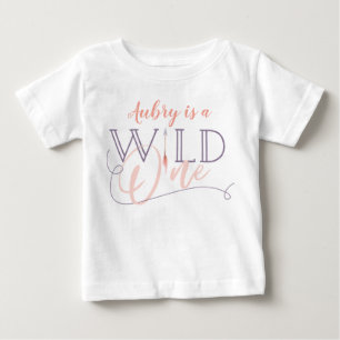 Wilder 1. erster Geburtstag Baby T-shirt