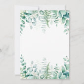 Wilder 1. Geburtstag Giraffe Dschungelwald Einladung (Rückseite)