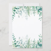 Wilder 1. Geburtstag Giraffe Dschungelwald Einladung (Rückseite)