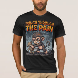 Wilder Affe schlägt durch den Schmerz hindurch T-Shirt