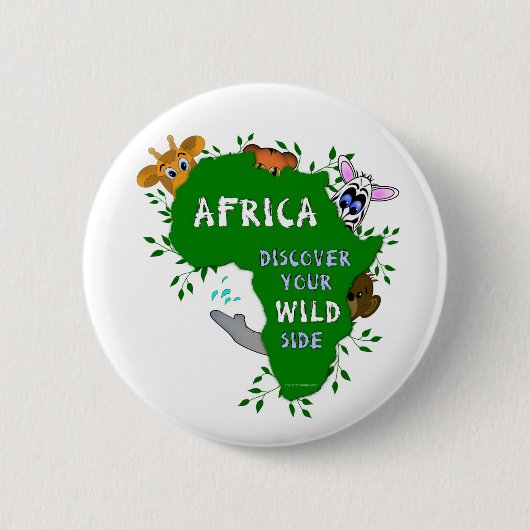 Wilder Afrika Button (Vorderseite)
