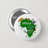 Wilder Afrika Button (Vorne & Hinten)