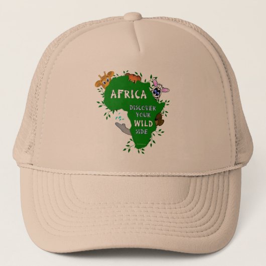 Wilder Afrika Truckerkappe (Vorderseite)