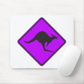 Wilder australischer Känguru BeutelRoo Silhouette Mousepad (Mit Mouse)
