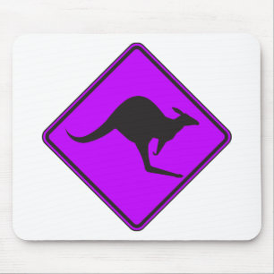 Wilder australischer Känguru BeutelRoo Silhouette Mousepad
