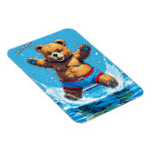 Wilder Bären-Sommer-Vintage-Pool Magnet (Rechte Seite)