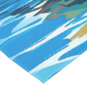 Wilder Bären-Sommer-Vintage-Pool  Tischdecke (Schrägansicht)