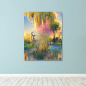 Wilder Baum der Zukunft bei Sonnenuntergang Leinwanddruck (Insitu (Holzboden))